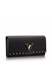 Copy Louis Vuitton Capucines Wallet M64102 Black MG04296