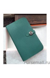 Copy Top Hermes Dogon Wallet In Malachite Leather MG00089