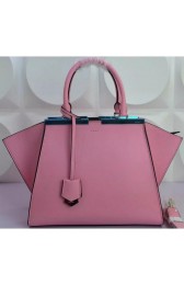 Fendi 3Jours Tote Bag Smooth Leather F5521 Pink MG00924