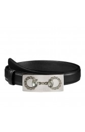 Gucci Leather Belts With Crystal Horsebit Buckle 370547 AP0IN 8176 Belts MG03089