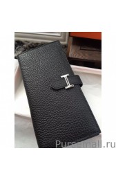 Hermes Bearn Wallet In Black Leather MG00400