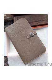 Hermes Dogon Wallet In Etain Leather MG00143
