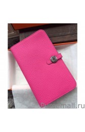 Hermes Dogon Wallet In Rose Tyrien Leather MG01728