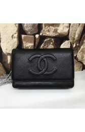 Imitation Chanel Woc Wallet On Chain Timeless Envelope Black MG04007