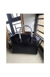 Imitation Givenchy Antigona Tote Bag Crocodile leather Black MG03883