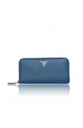 Prada Zippy Wallet 1ML506 Blue MG02856